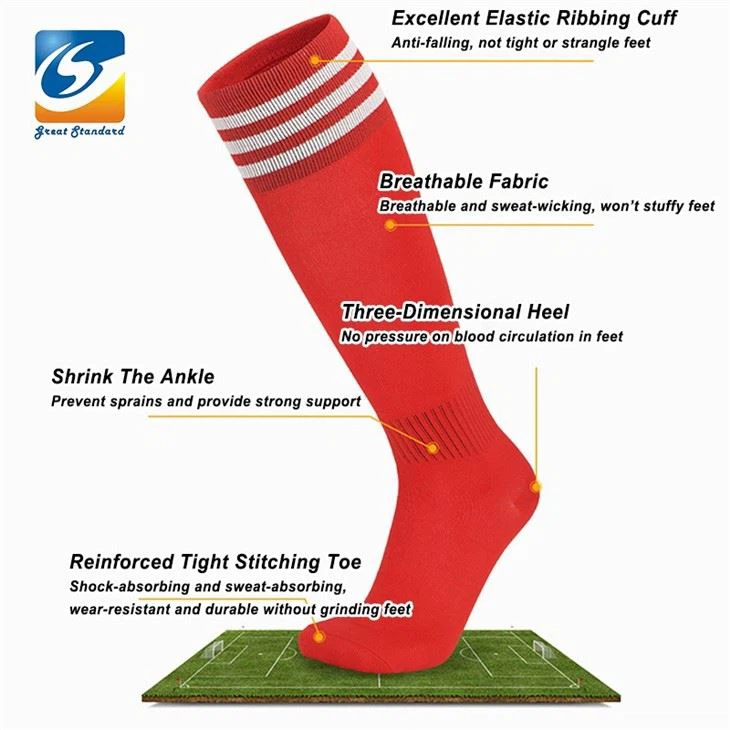 Stripe Knee High Football Socks